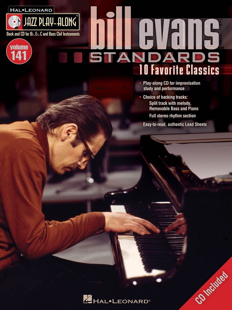Bill Evans Standards Jazz Play-Along Vol 141 for Bb Eb C BC Sheet Music Book CD