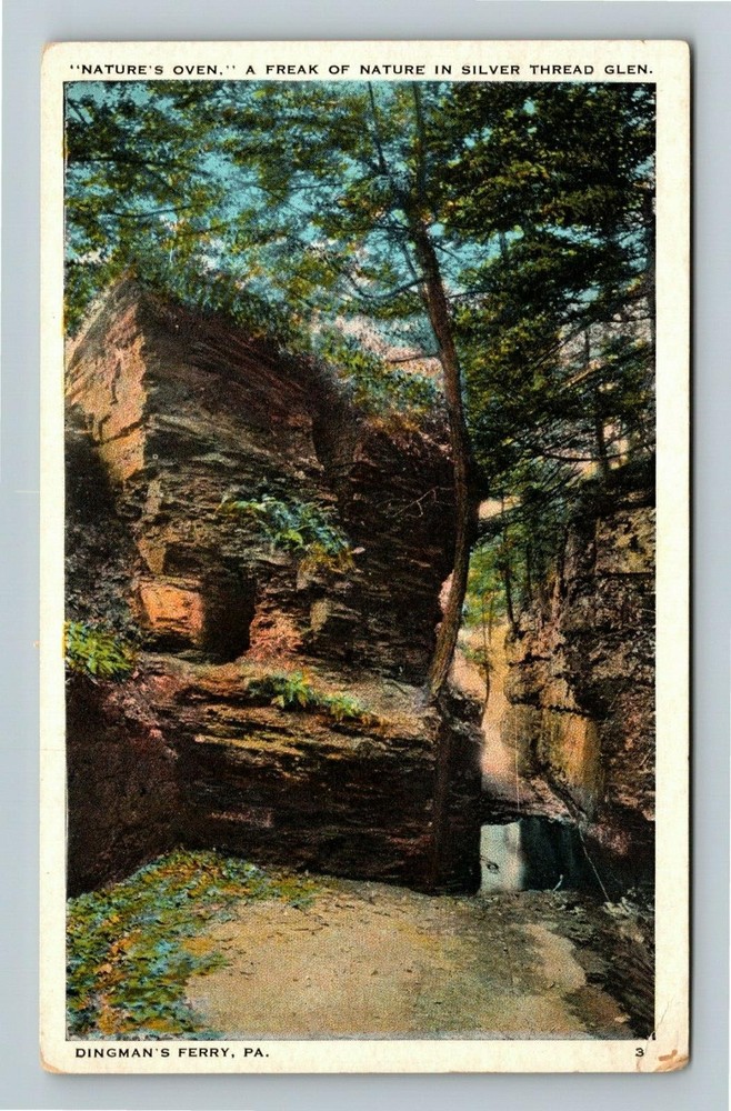 Dingman's Ferry PA-Pennsylvania, SILVER THREAD GLEN, SCENIC, Vintage Postcard
