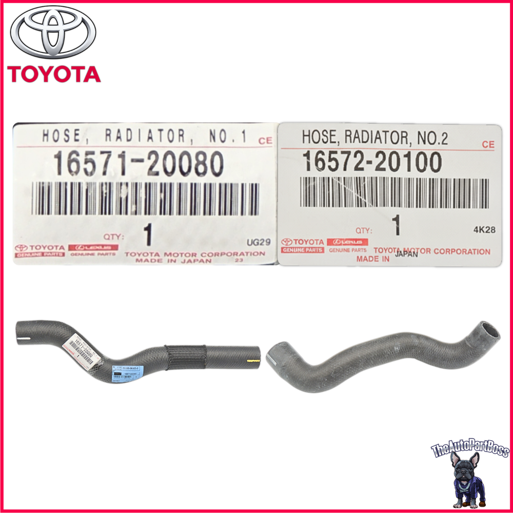 GENUINE OEM LEXUS 2004-2006 RX330 UPPER & LOWER COOLANT RADIATOR HOSE SET OF 2