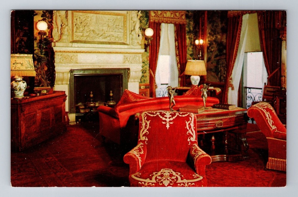 Hyde Park NY-New York, Vanderbilt Mansion National Historic, Vintage Postcard