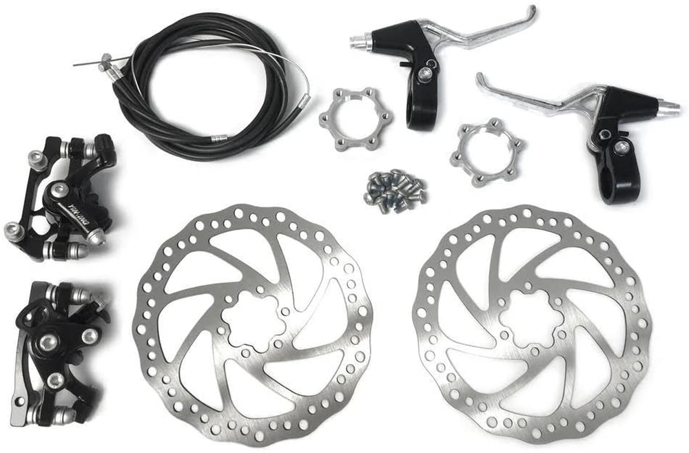 Front and Back Disk Brake Kit - 160Mm for 80Cc Gas Motorized Bicycle - Freewheel