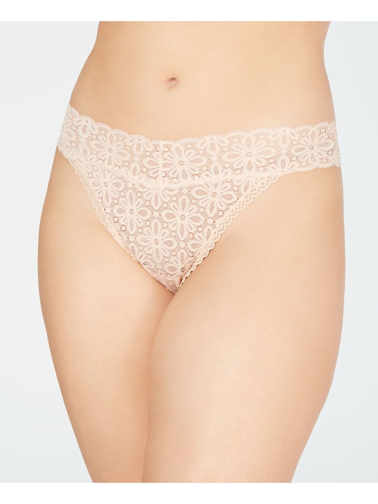 JENNI Intimates Beige Thong Underwear Plus ONE SIZE
