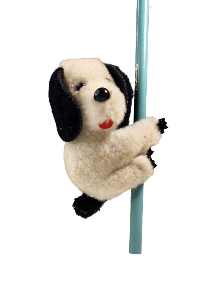 SNOOPY Vintage Hugger Clip-on Grabber Pencil Pen Holder Figure Ornament