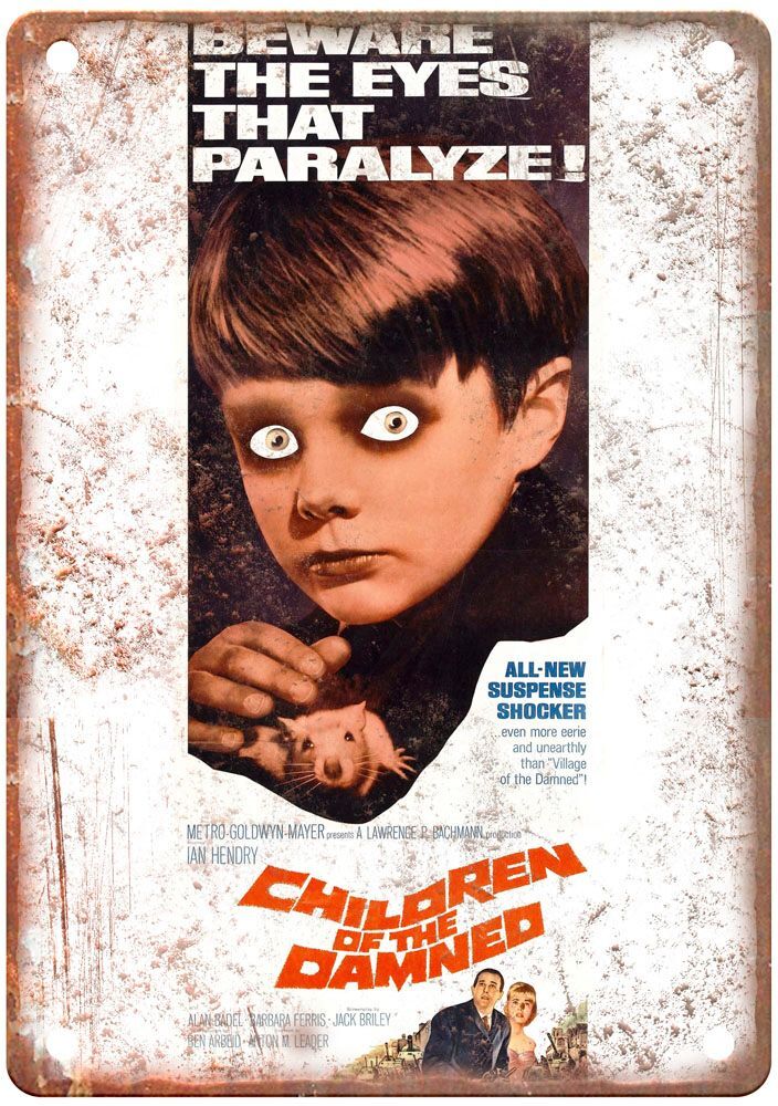 Vintage Children of Damned Retro Movie Poster Metal Sign MP952