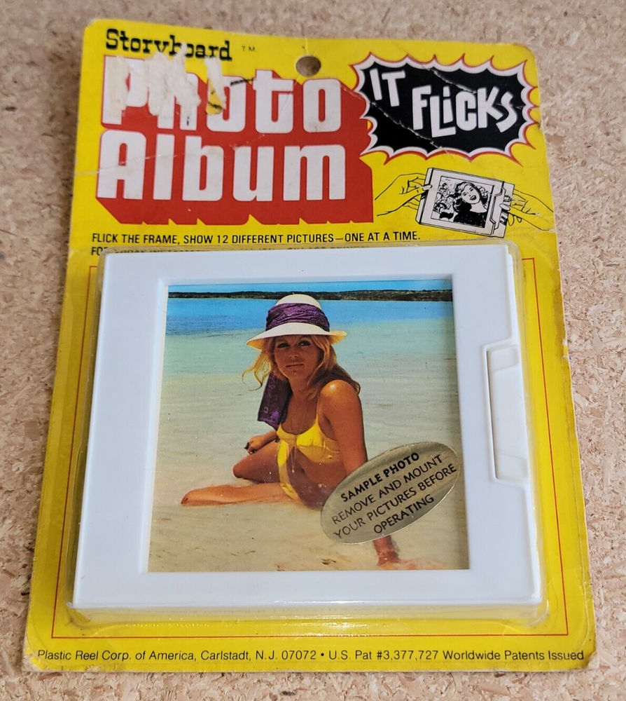 Vtg Kodak Photo Album Instamatic camera 3.5 x 3.5 Pictures 1970's Travel Flick I