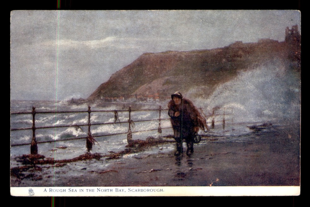 Rough Sea In The North Bay Scarborough Toronto Ontario Canada UNP Postcard