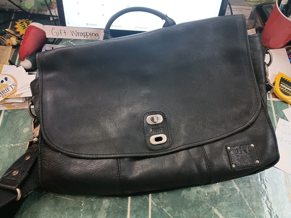 Will Leather Goods Messenger Bag With Removable Laptop Sleeve