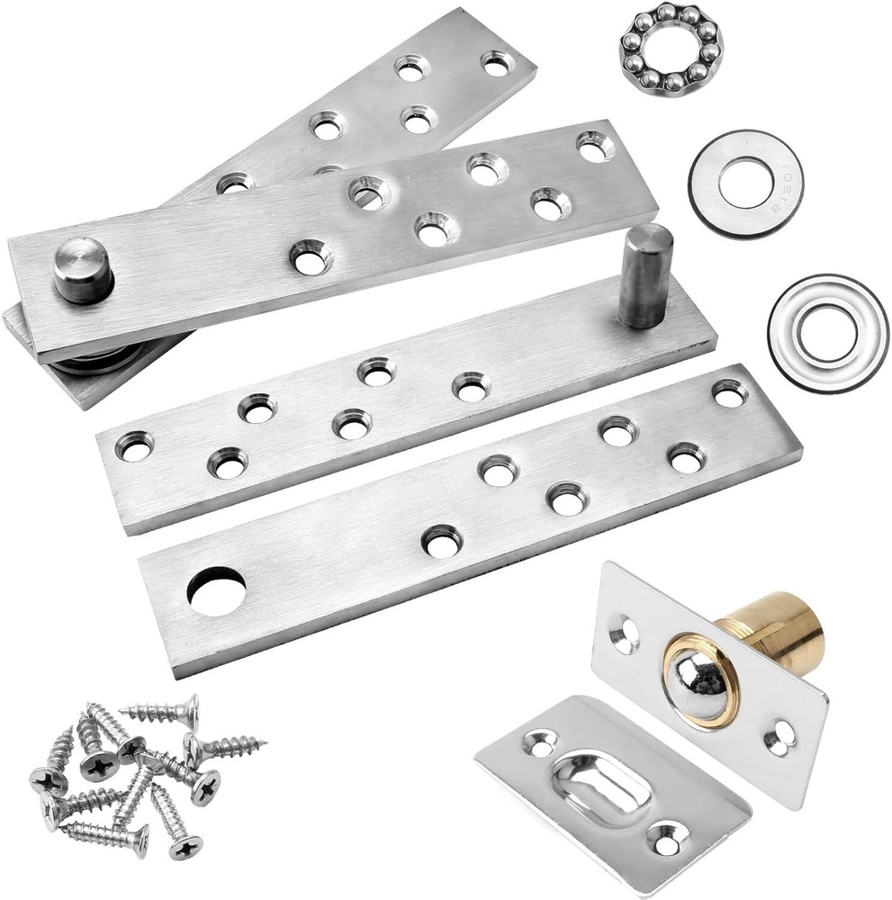 TamBee Hidden Door Hinge Pivot Door Hinge Hardware Heavy Duty Secret Door Hinges