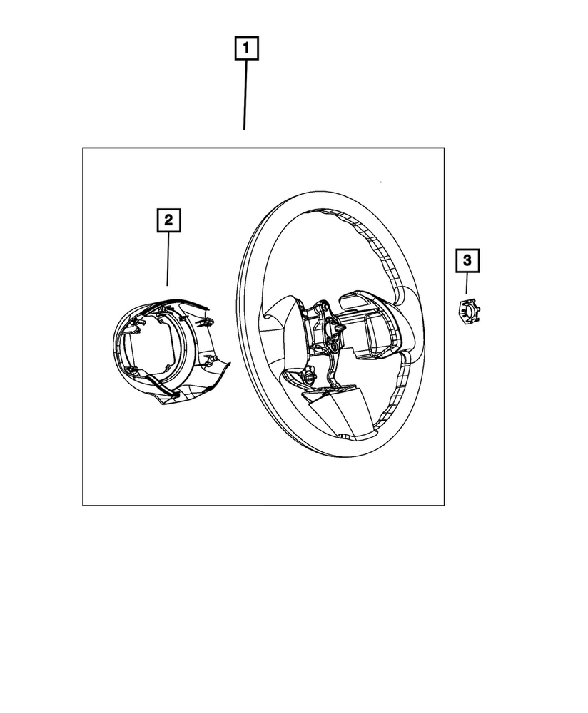 Genuine Mopar Steering Wheel 1UG22JXWAA