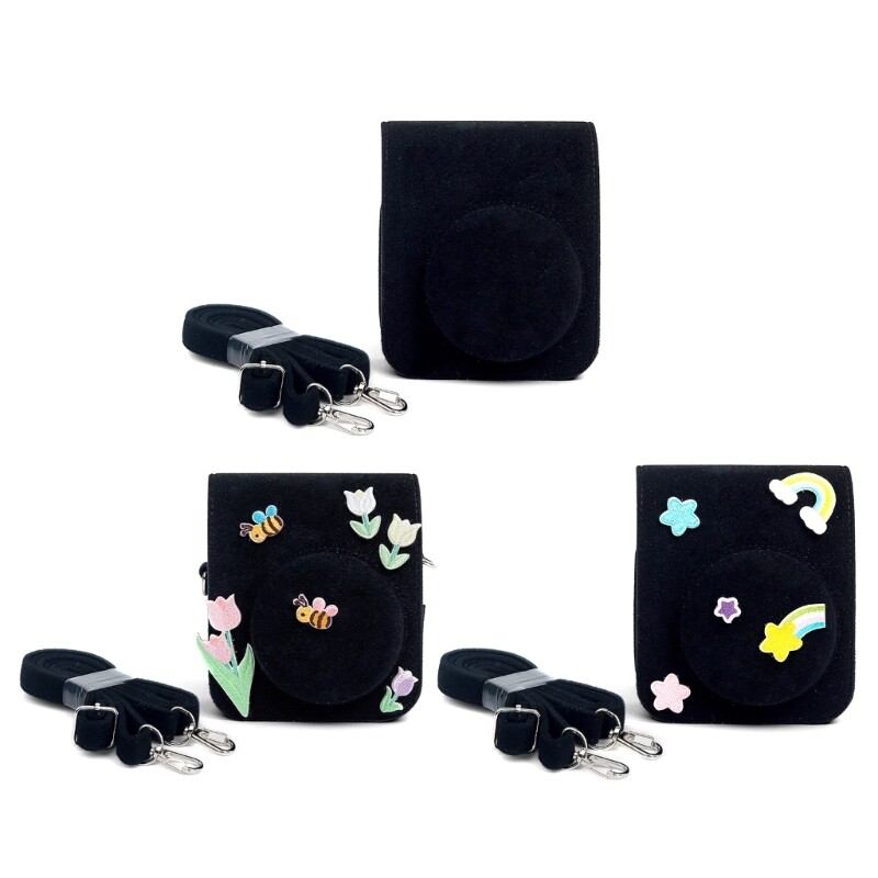 Black Felt Bag for 12 Camera Camera Anti-scratch Protective