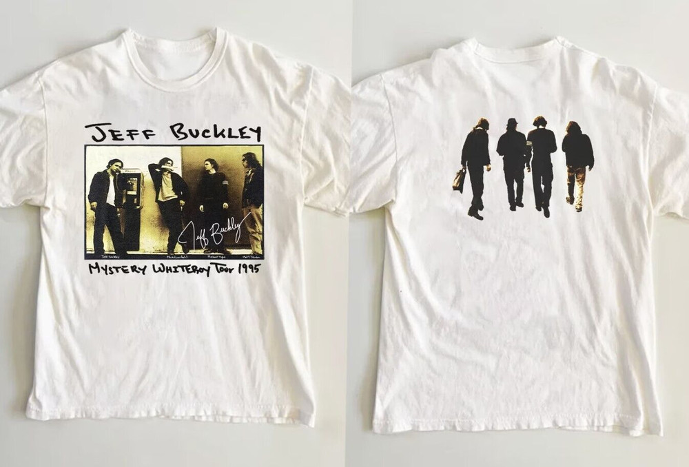 Jeff Buckley Mystery White Boy Tour 1995 T-Shirt Cotton Crew Neck For Fans
