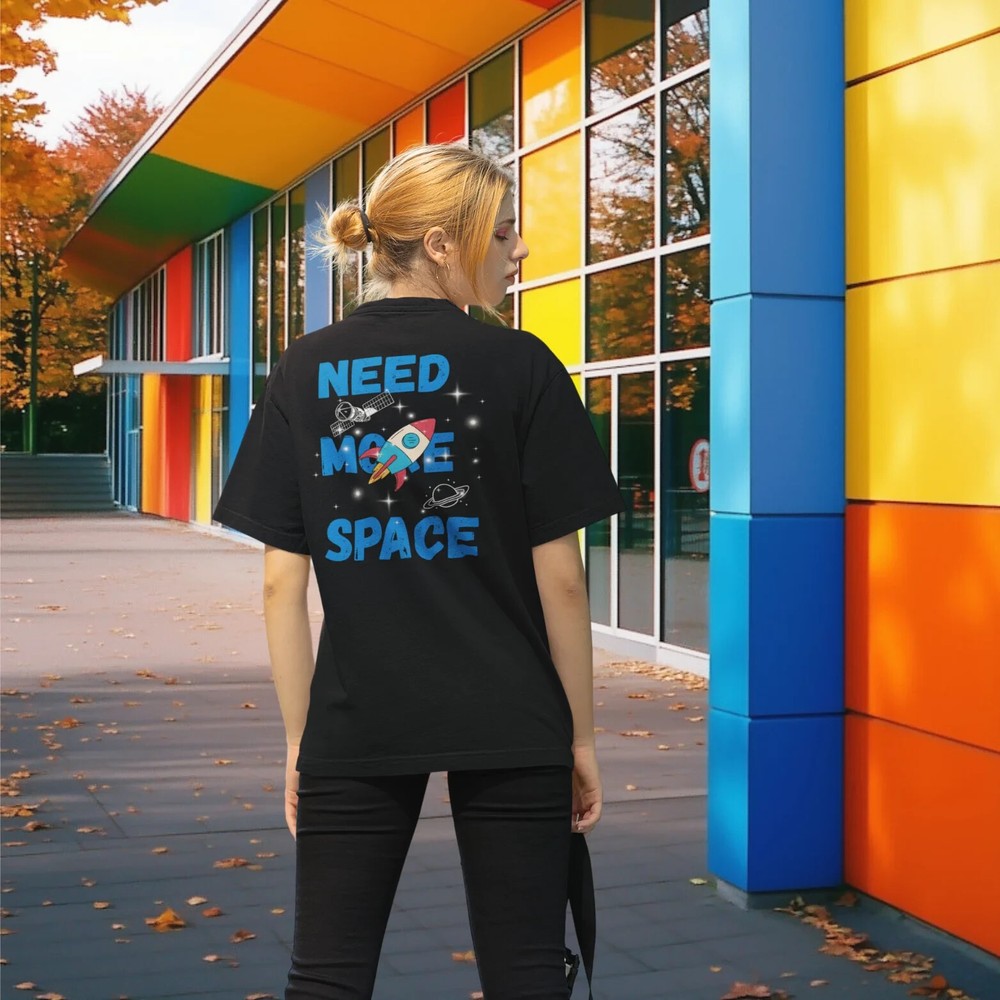 Women impressive graphic back printed oversized T-shirt