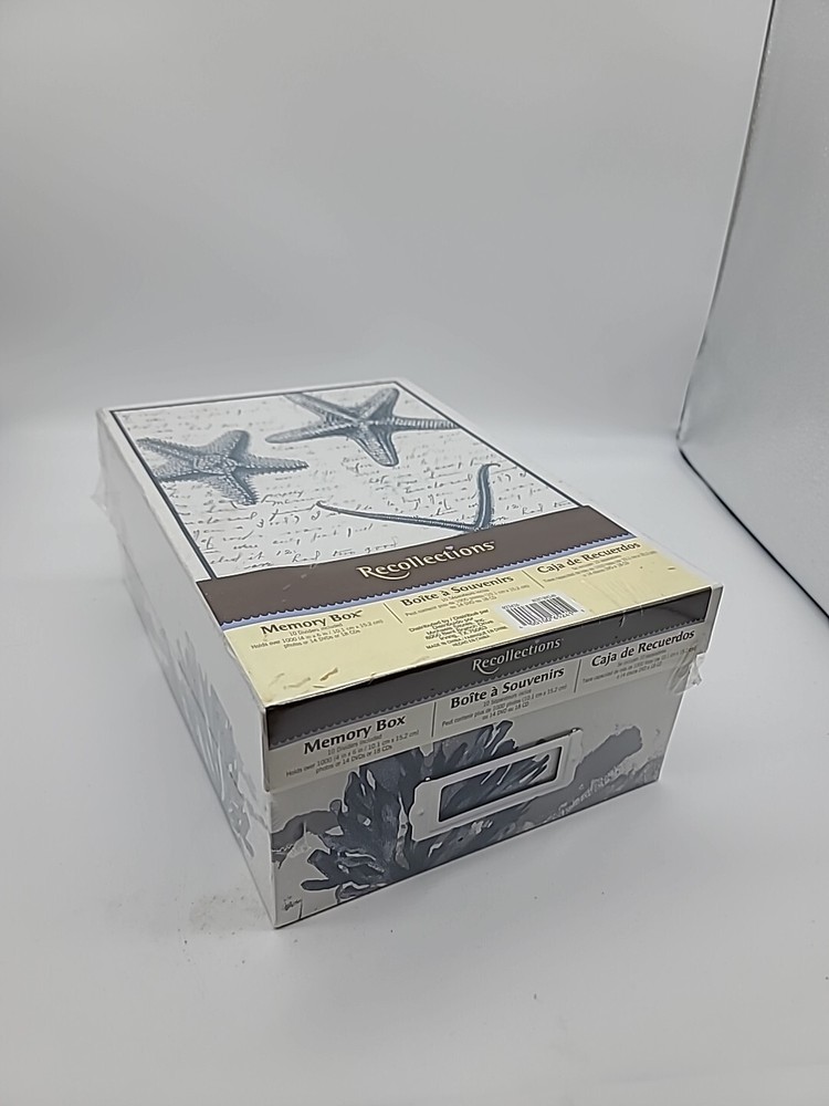 Recollections Memory Box 10 Divider Tabs Included Acid Free Sealed Ocean Design-image