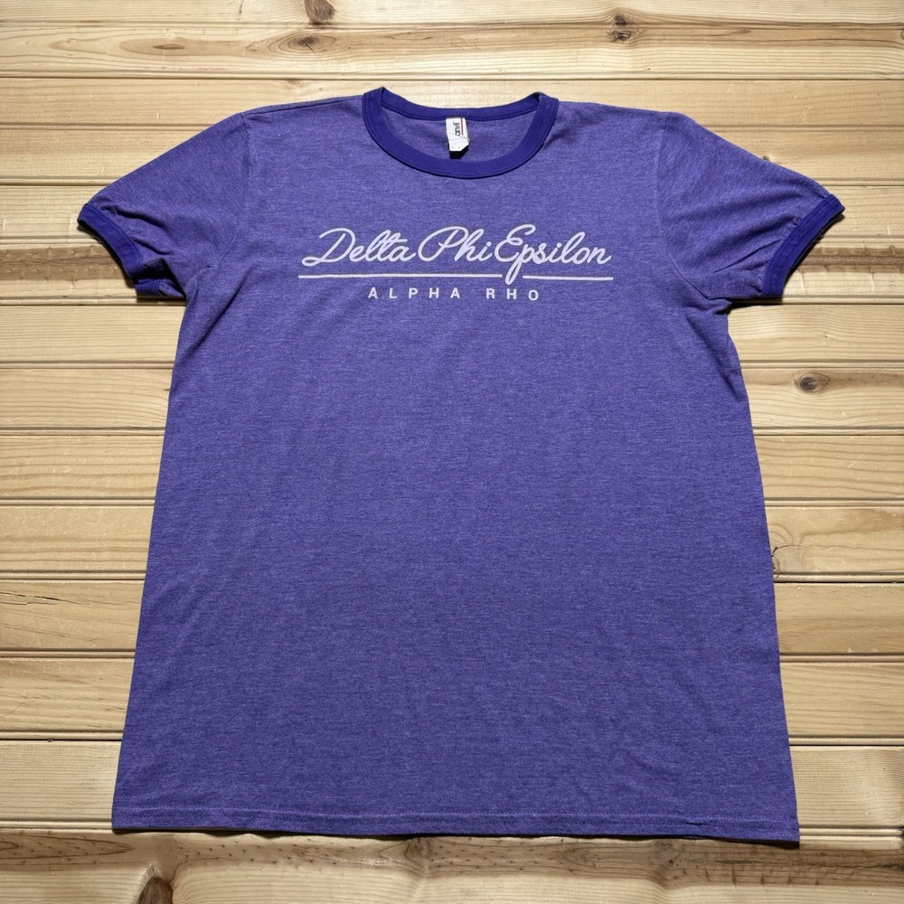 Alpha Phi Epsilon Alpha RHO Ursinus College Fraternity Ringer Shirt Size Medium