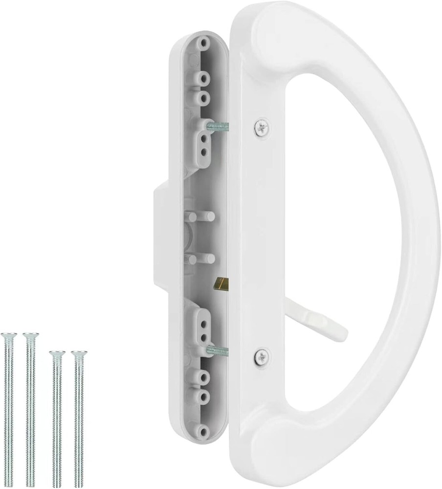 Patio Sliding Glass Door Handle Replacement Set for 3-15/16