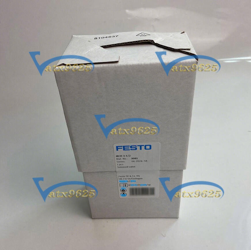 ONE Festo MCH-3-1/2 9981 Solenoid Valve New