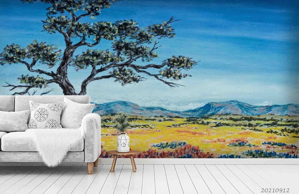 3D Landscape Oil Painting Wall Murals Wallpaper Murals Wall Sticker