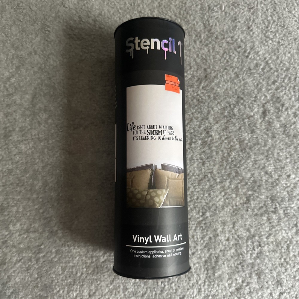 Brand New! Vinyl Wall Art. Vinyl Is Black In Color. (See Description For Saying)
