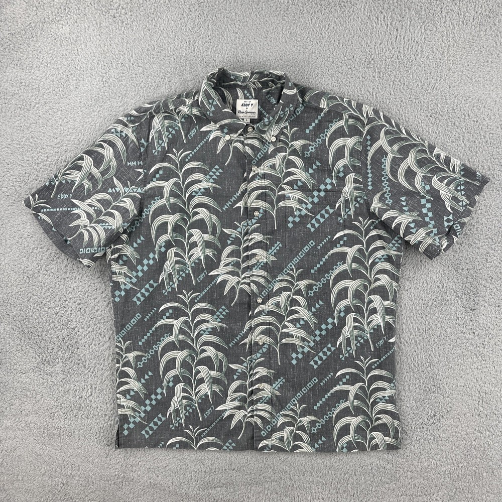 Reyn Spooner 2023 Koa Tapa Eddy Y Hawaiian Camp Shirt Luau Button Down