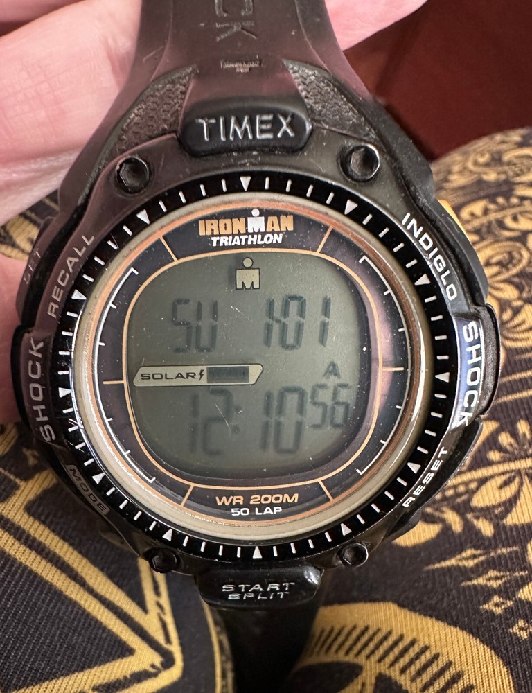 Timex Solar Ironman Triathlon Digital Quartz Watch, Water Resistant 200 Meters