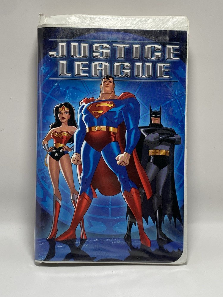 Justice League VHS Warner Brothers Vintage 2002 Clamshell Tested Working