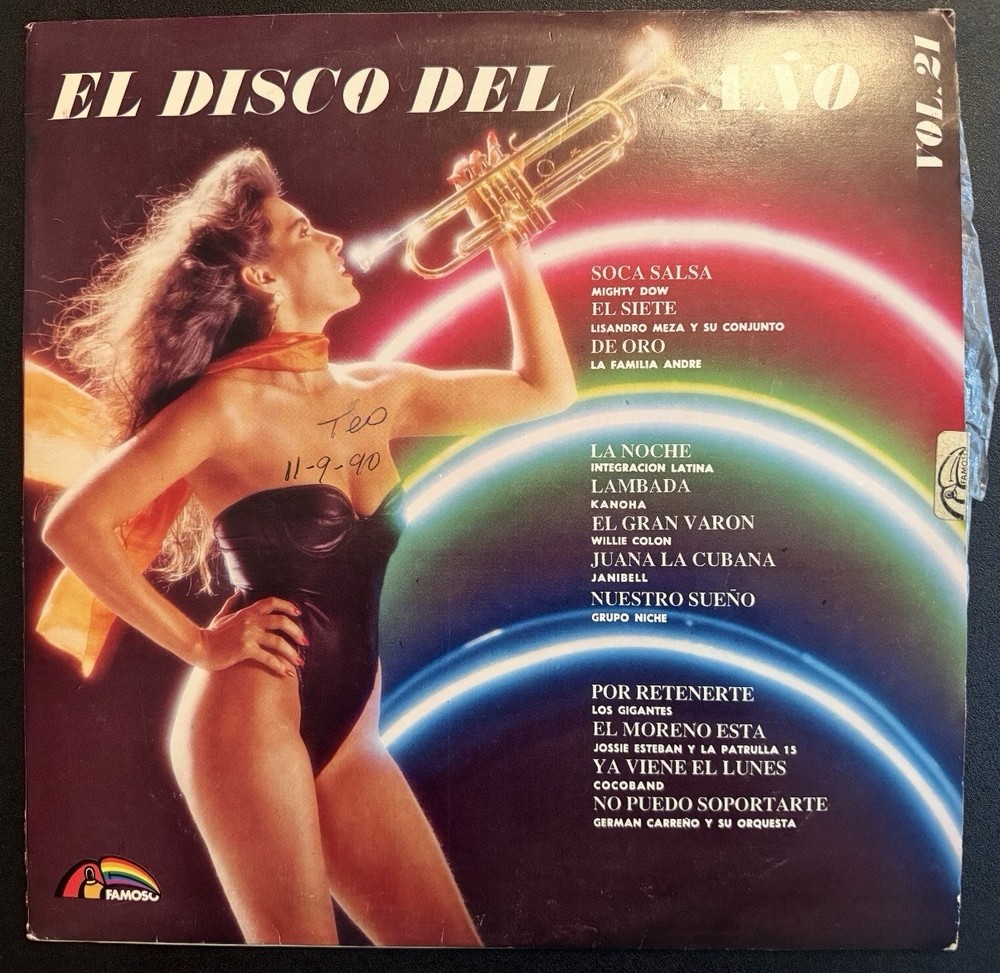 El Disco Del Año Vol. 21 LP Vinyl Various Artists  Famoso Records
