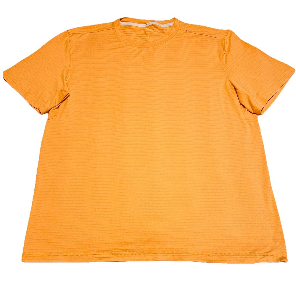 Lululemon License to Train Shirt XXL Mandarin Orange Stretch Performance Train