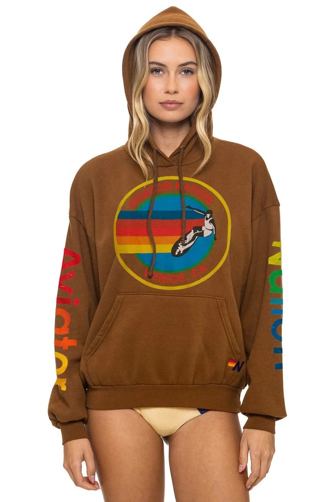 🧡Aviator Nation Relaxed Pullover Hoodie Sweaters Unisex Size S - Cinnamon $189