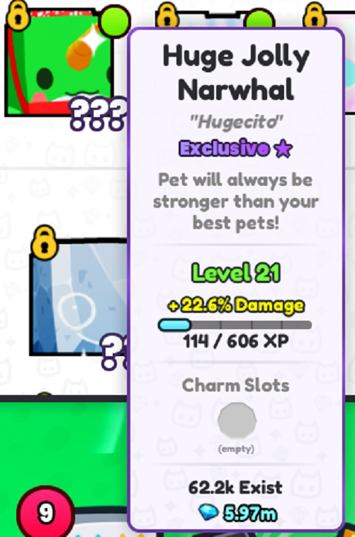 🔥 HUGE JOLLY NARWHAL - ROBLOX Pet Simulator 99 ( PS99 ) 🔥