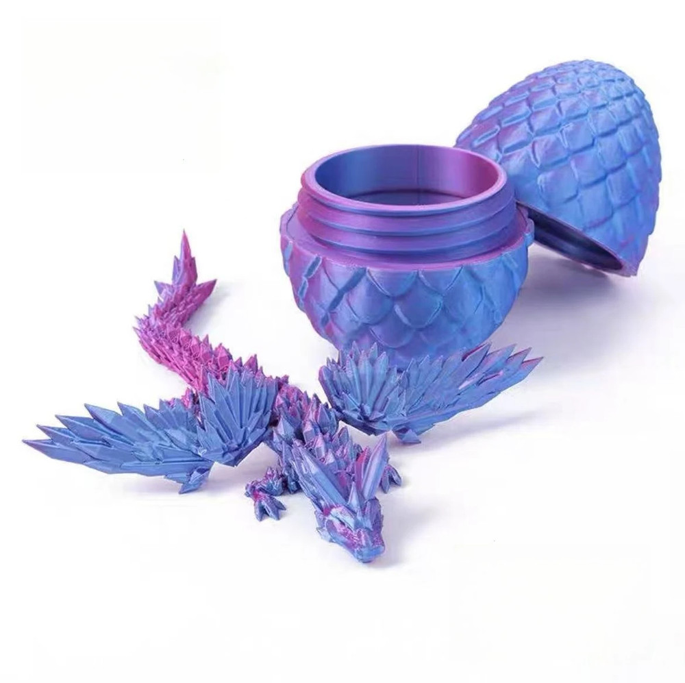 3D Printed Articulated Dragon 15cm with Movable Wings Desk Fidget Ornament Toy