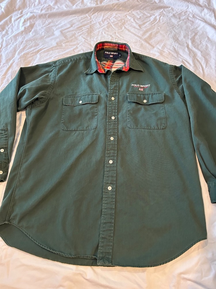 Ralph Lauren Polo Sport long sleeve mens button down shirt M