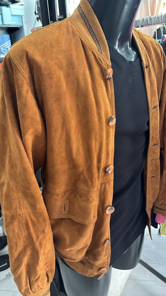 Generic Leather Jacket Used Women Size 56 Brown LLD240