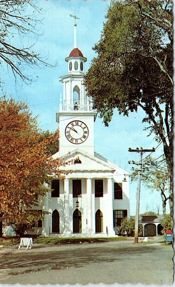 Postcard CHURCH SCENE Kennebunkport Maine ME j/11 AI5382