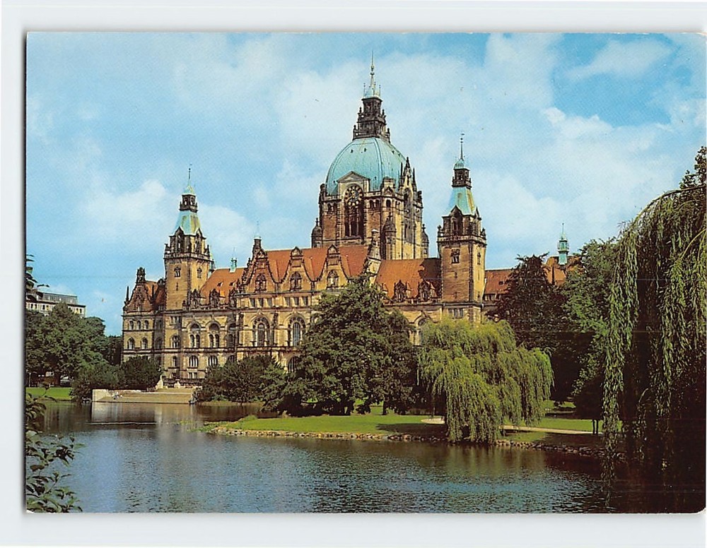 Postcard New Town Hall Hanover Germany