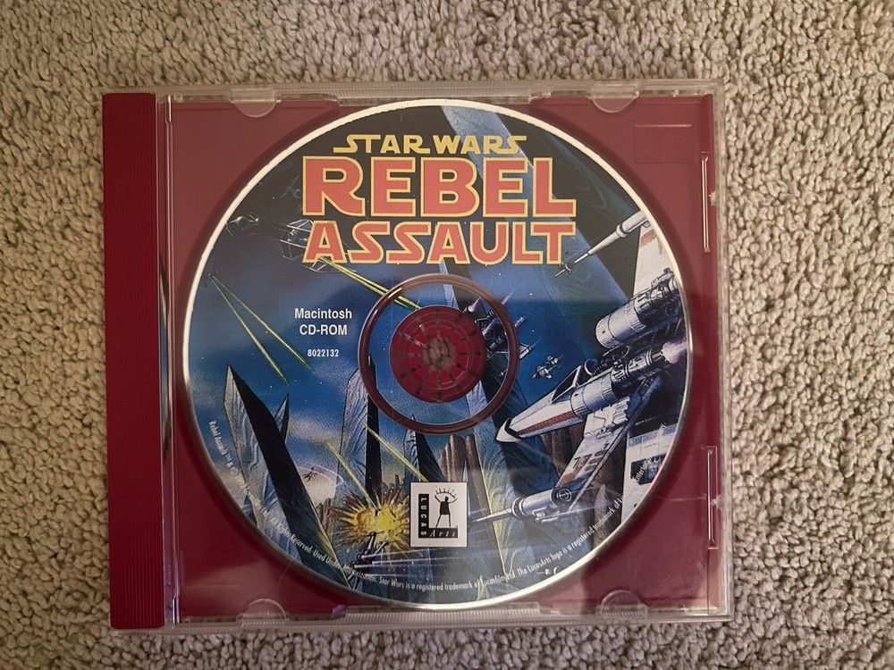 Star Wars Rebel Assault (PC) CD-ROM Mac Vintage Lucas Arts DISC ONLY