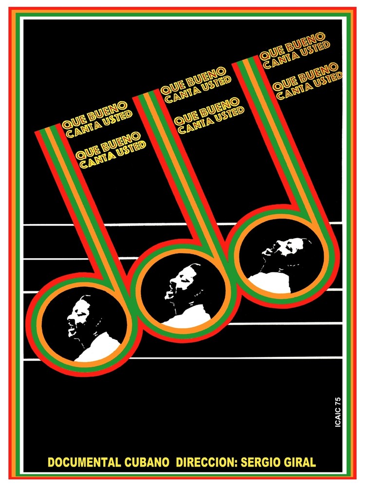Que bueno canta usted Cuban Decoration Poster.Graphic Art Interior Design. 3052