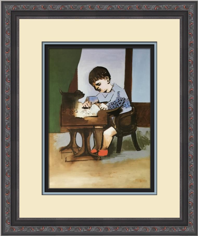 Pablo Picasso Paul Drawing Custom Framed Print
