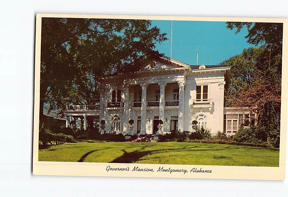 Postcard Governor's Mansion Montgomery Alabama USA