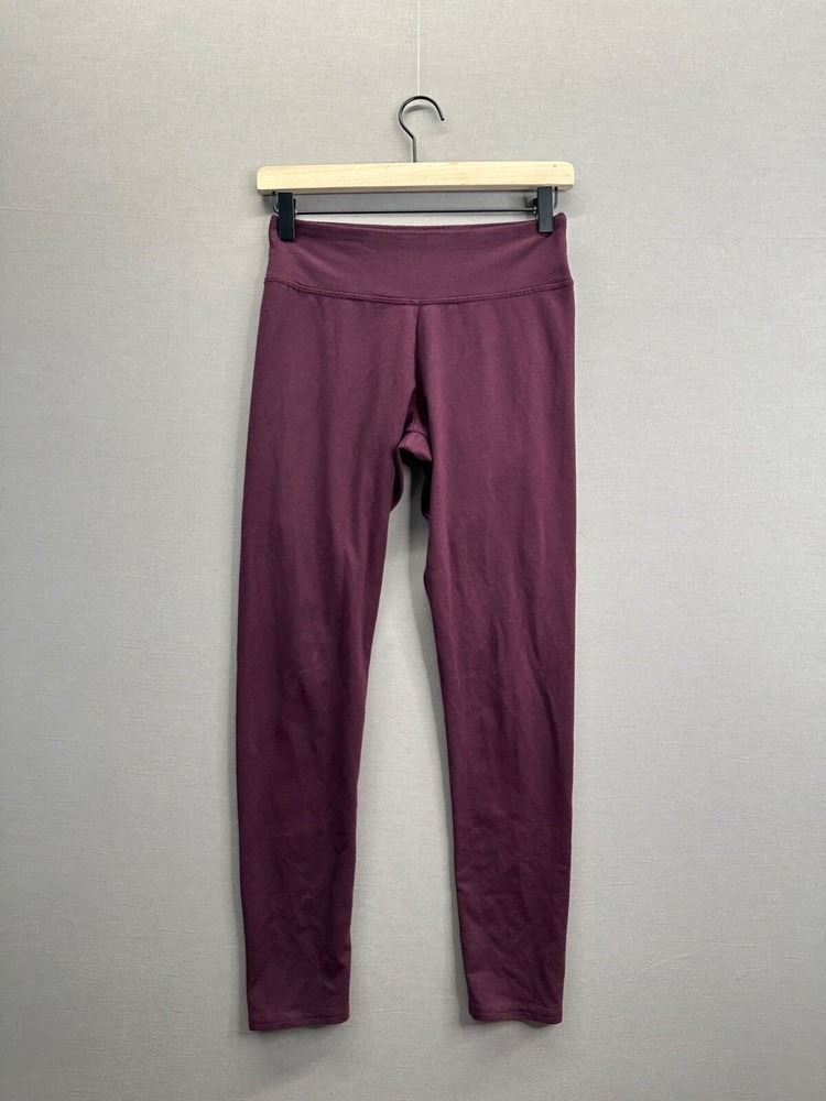 Aerie Womens Red Leggings Elastic Waist Pull On Size Medium