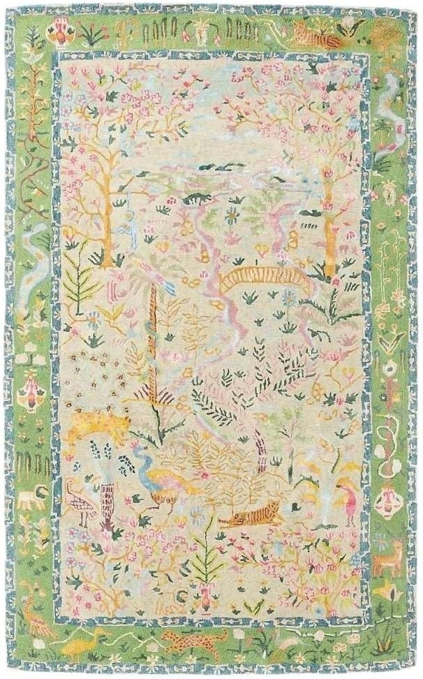 Hand Tufted Nz Wool Area Rug Color Multicolor Handmade Design Carpet Rug