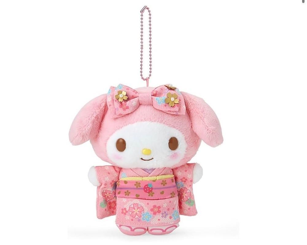 Sanrio Character My Melody Mascot (Sakura Kimono Series ) Plush Doll New Japan