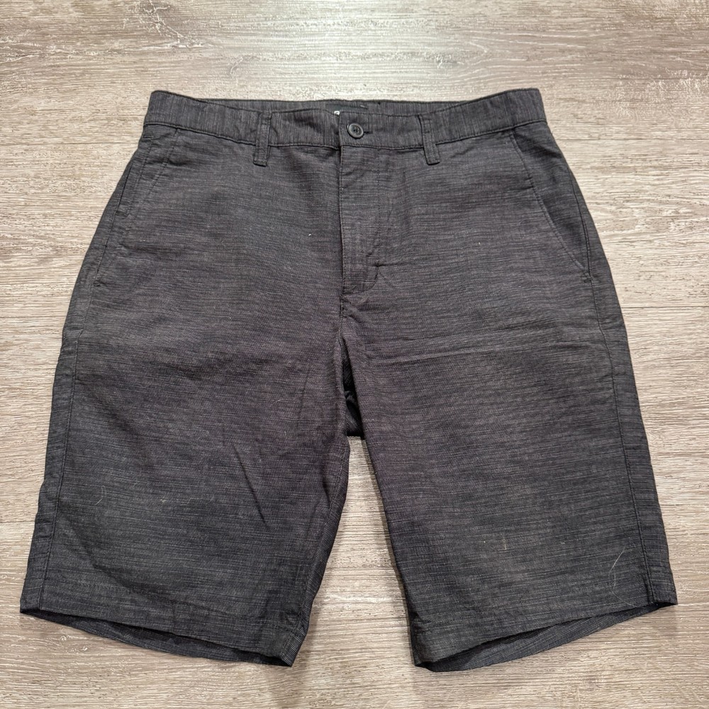 RVCA Shorts Mens 30 Gray Nature X Industry Chino Skate Casua Blend Adult Cotton