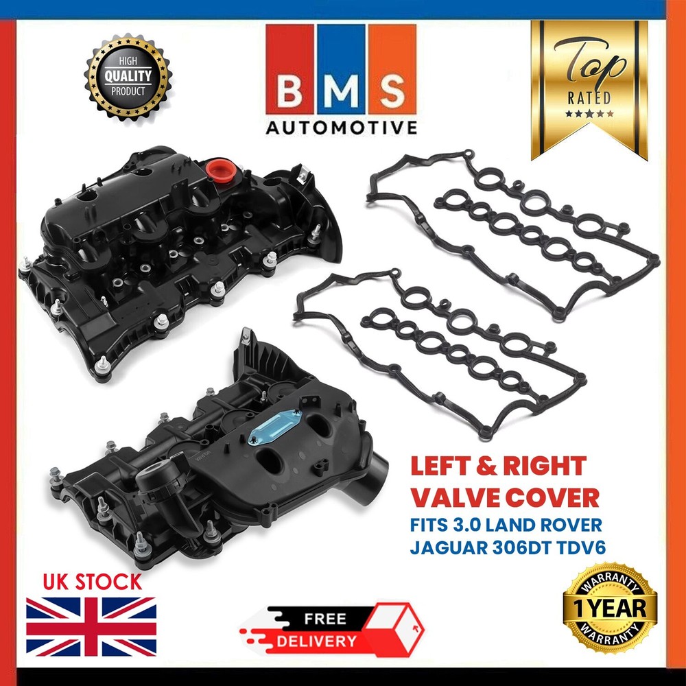 RANGE ROVER SPORT DISCOVERY 3.0 TDV6 DIESEL 306DT LEFT + RIGHT ROCKER COVERS NEW