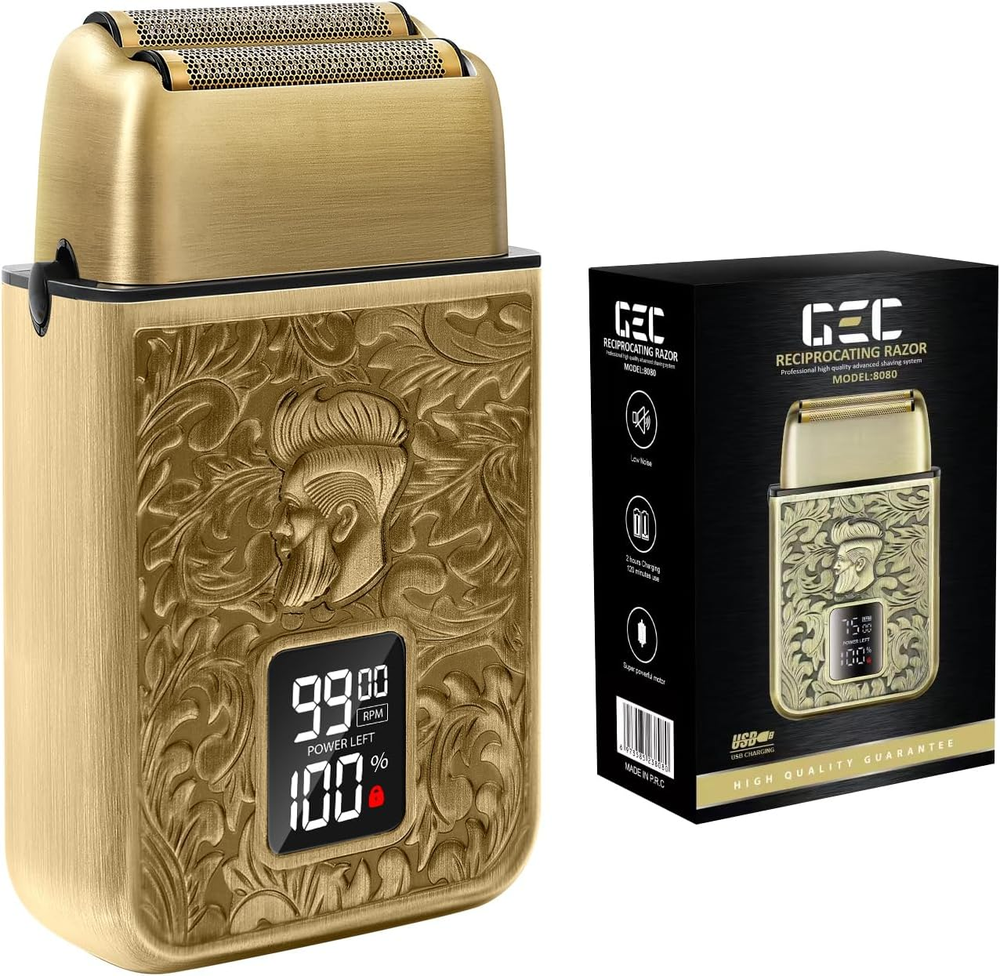 Shavers for Bald Men, Foil Shaver with 3 Adjustable Speeds, Rechargeable Shaver