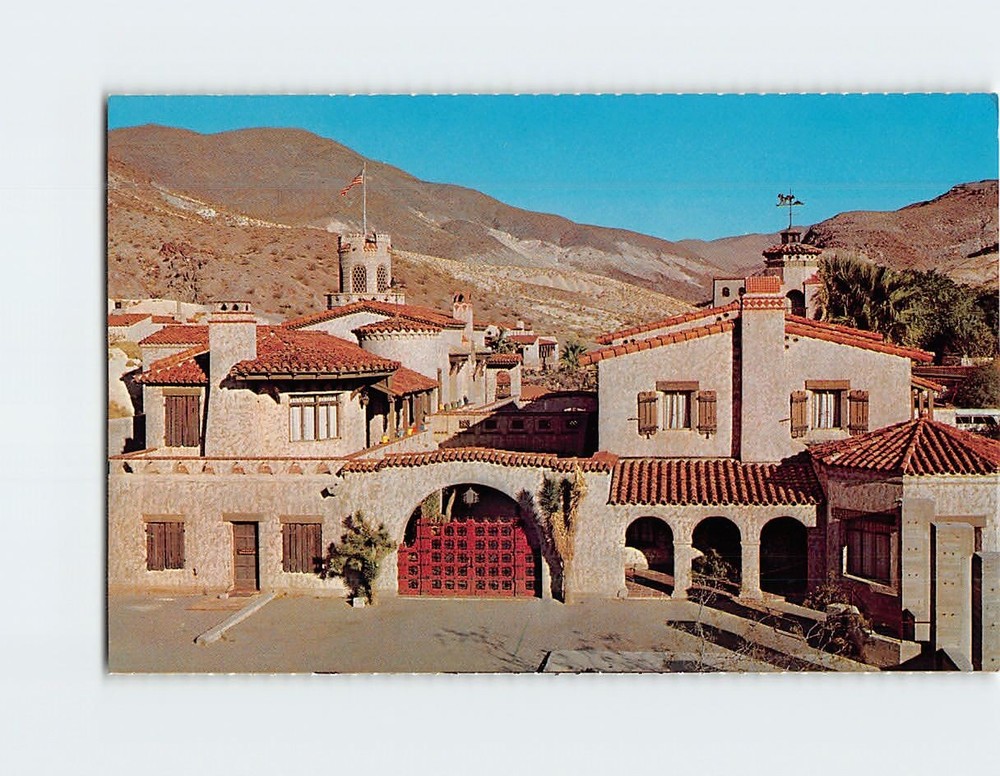 Postcard Scotty's Castle Death Valley California USA