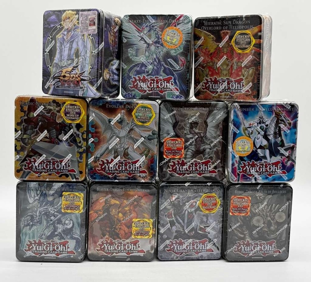 Yugioh Vintage Tin Lot Of 11 Galaxy Eyes Photon Dragon/Sun Dragon/JackPROBSTEIN is actively accepting consignments !!