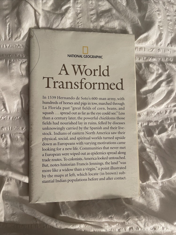 National Geographic Map / Poster, A World Transformed ~ When Cultures Collided