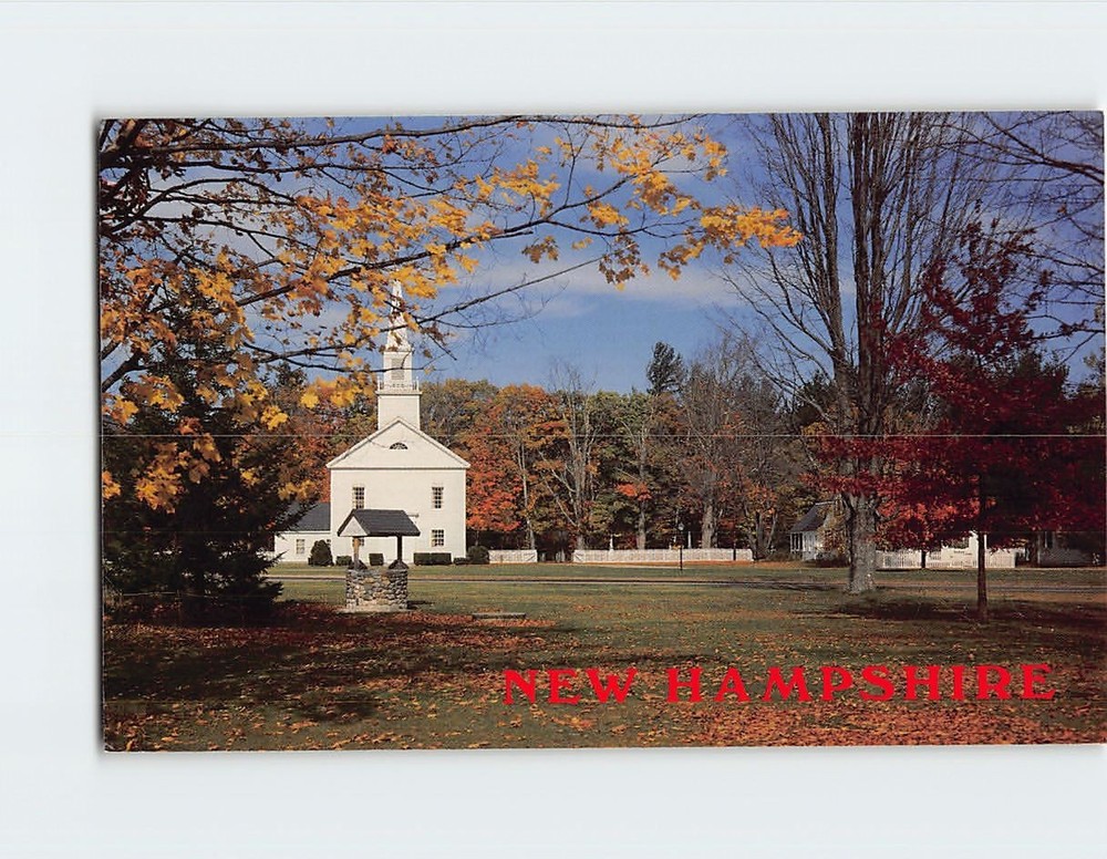 Postcard Village Green Hebron NH USA
