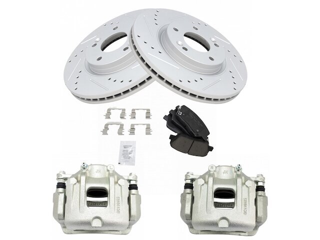 Front TRQ Brake Pad Rotor and Caliper Set fits Kia Sorento 2011-2013 56FYDM