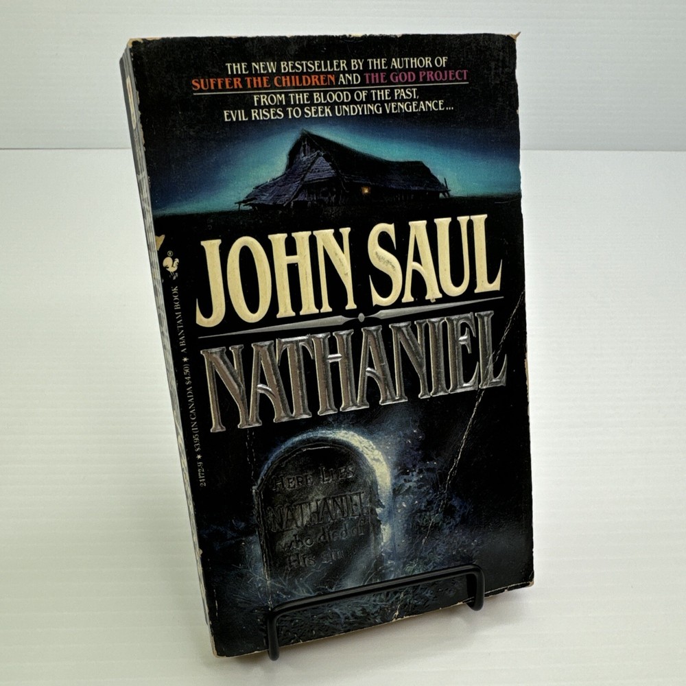 Nathaniel by John Saul First Print 1984 Bantam Book Vintage Horror Paperback